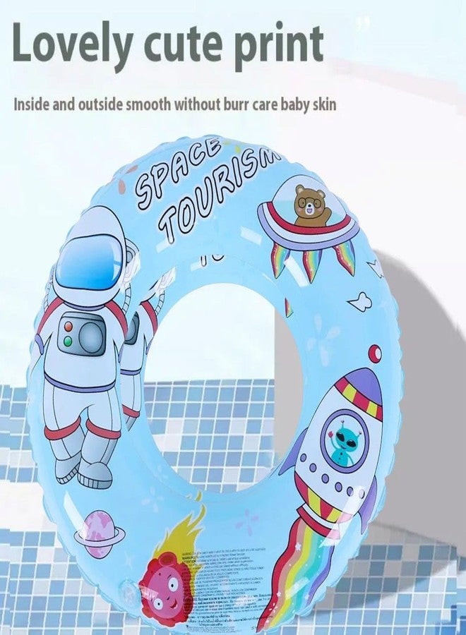 AMYCAUR Kids Swimming Ring, Cartoon Print Pool Float (1 Pcs) Inflatable Safety Tube for Toddlers, Safe & Comfortable Swim Tube for Toddlers, Suitable for 3+ Years Children's (Space) - Image 5